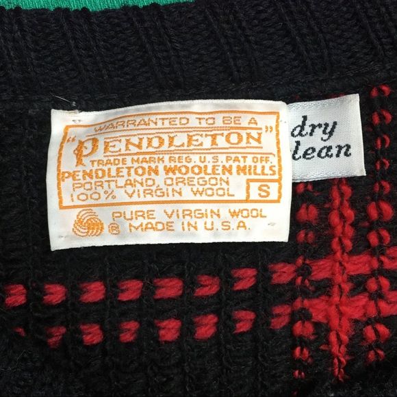 Vintage Pendleton Chunky 100% Wool Plaid Cardigan - Picture 2 of 4